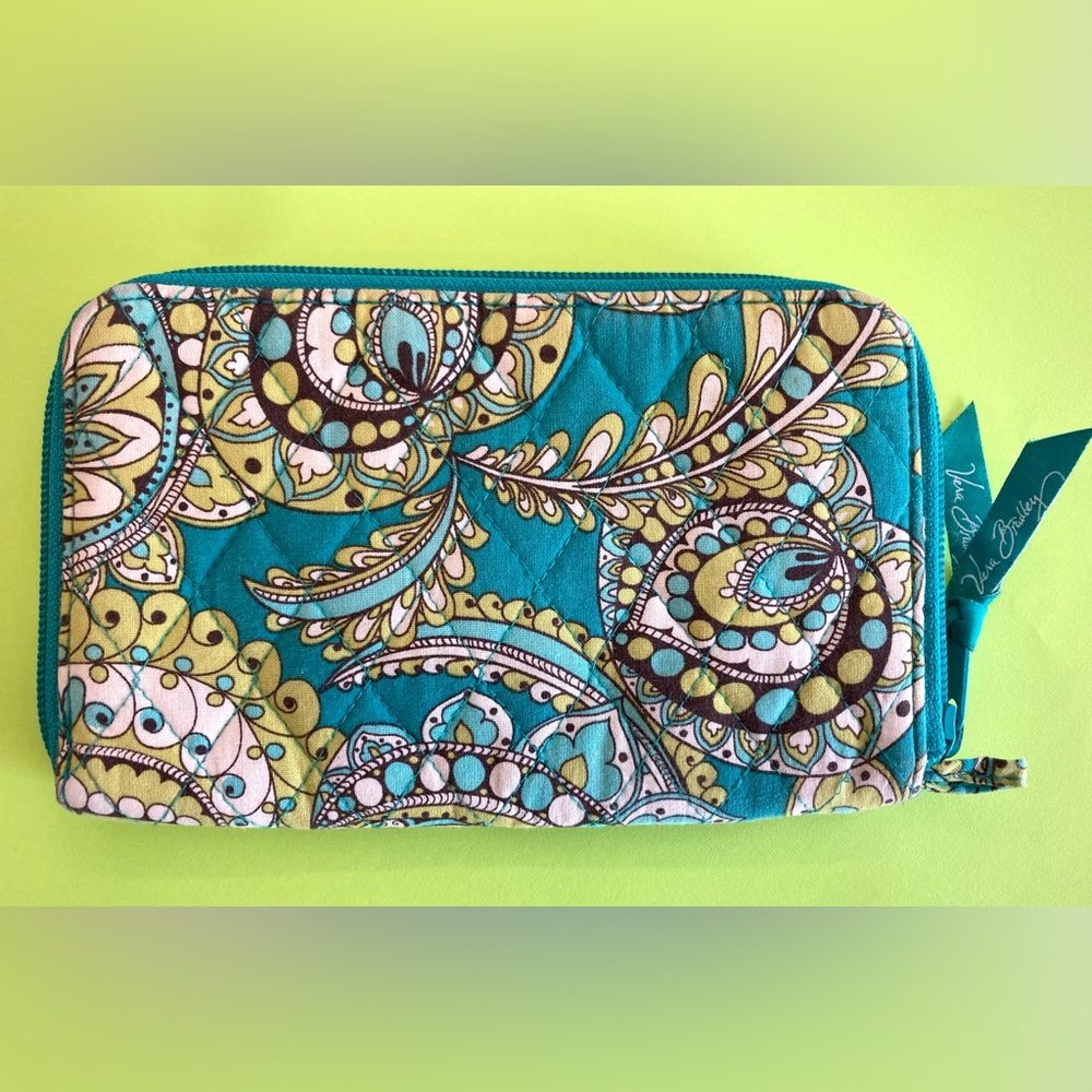 Vera Bradley Teal Quilted Wallet